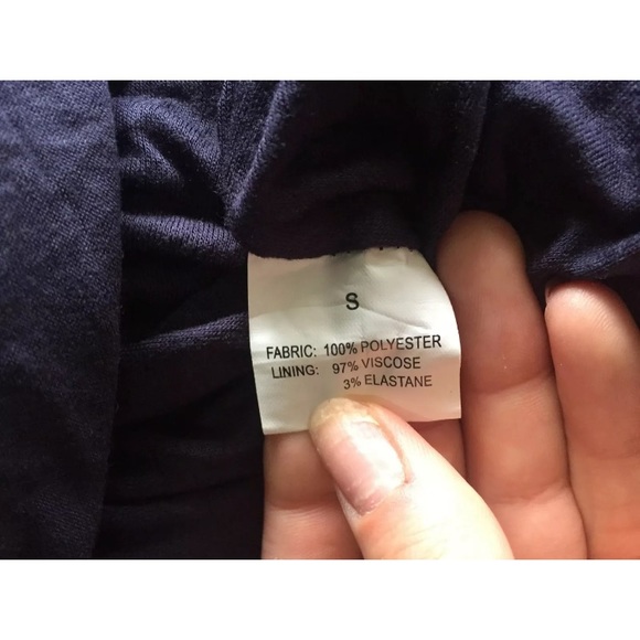 TFNC London ASOS Navy Strapless Dress - size small - Picture 4 of 5